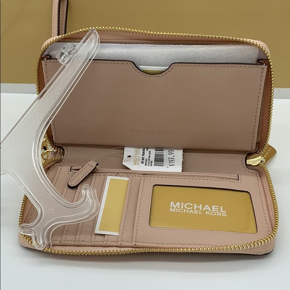 MICHAEL KORS JET SET TRAVEL LG FLAT MF PHN CASE - Picture 12 of 16